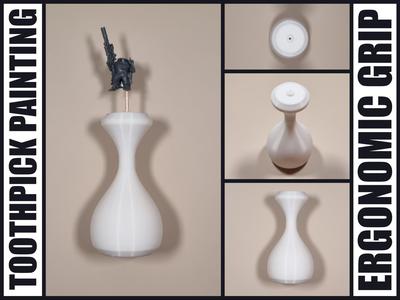Toothpick Painting Ergonomic Grip Painting Handle