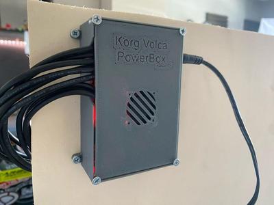 Korg Volca Power Supply Box with 3 LM2596 Step-Down DC-DC Modules