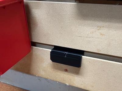 Slat wall clips for Milwaukee Packout Bins
