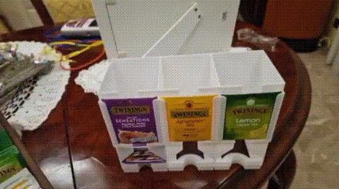 Stackable Tea Storage Box Organizer