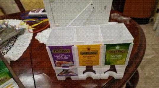 Stackable Tea Storage Box Organizer
