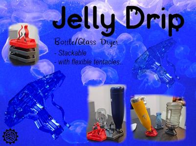 Jelly Drip (flexi-stackable bottle/glass dryer)