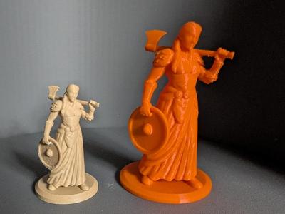 Viking Shield Maiden | DnD | 32mm & 50mm
