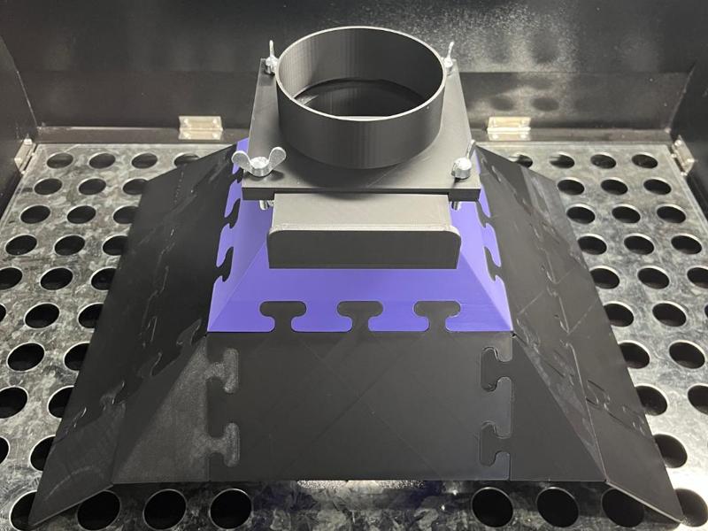 Modular Extraction Hood with Shut-off Valve and Clamps
