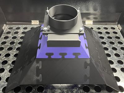 Modular Extraction Hood with Shut-off Valve and Clamps