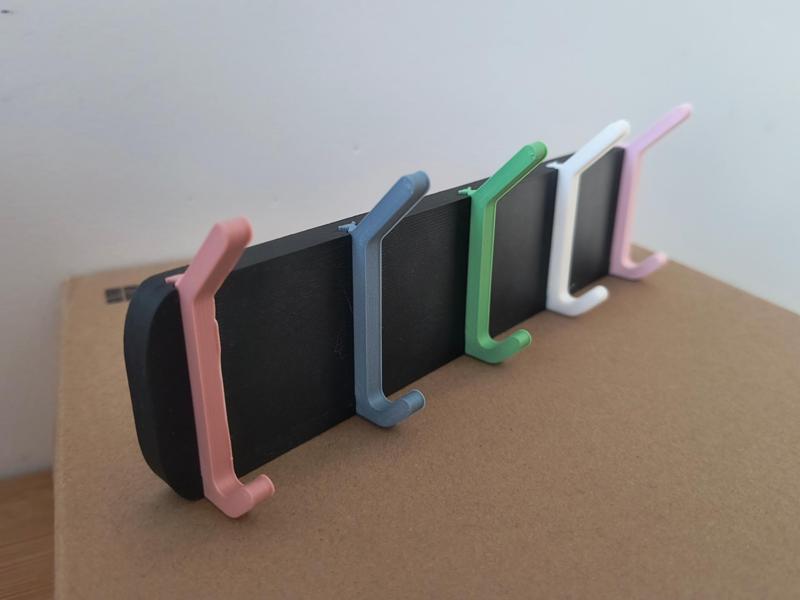 5-hook key holder – support-free design