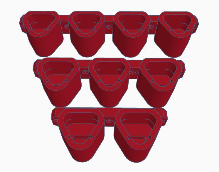 M12 angled battery holder