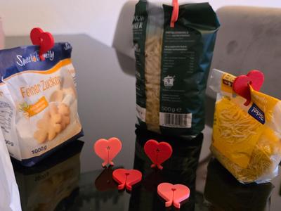 Ideal simple heart bag clip 2g