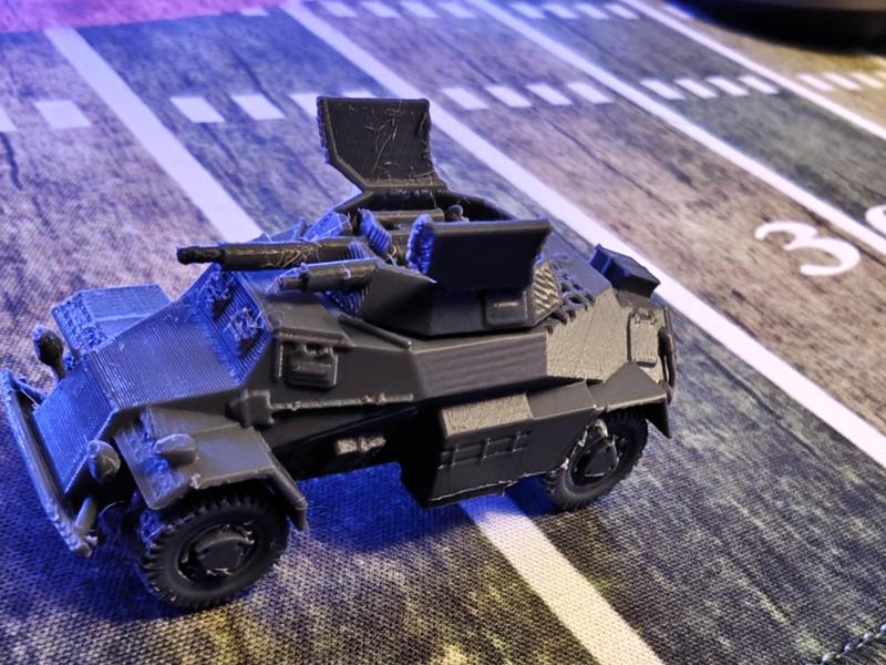 SdKfz 222 (Light Armored Car) 1:72 Scale Model