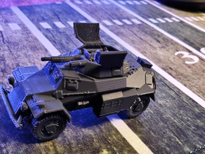 SdKfz 222 (Light Armored Car) 1:72 Scale Model