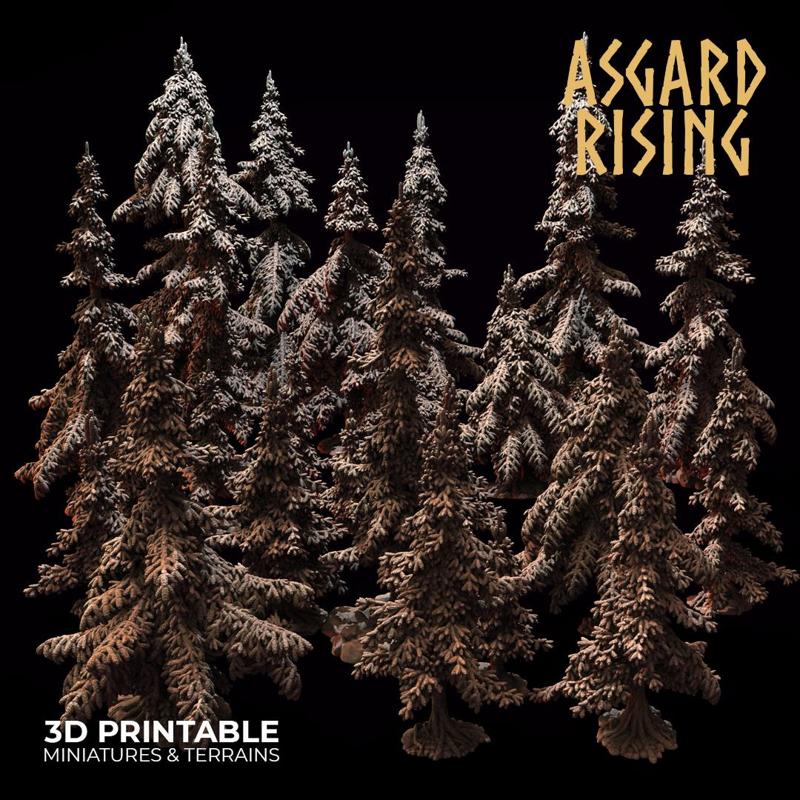 Coniferous Forest - Spruce Trees /Modular Set/