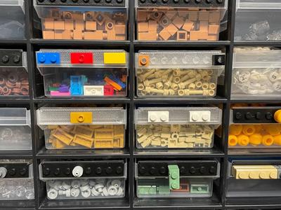LEGO label insert for Aldi/Lidl drawer storage organizer