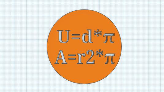 Kreisschablone mit Berechnungsformel - Perfekt für Mathematik und Kunst!