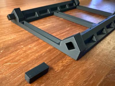 Simple Filament rack with connectors