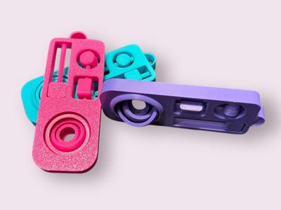 Spin Slide Twirl Fidget Keychain
