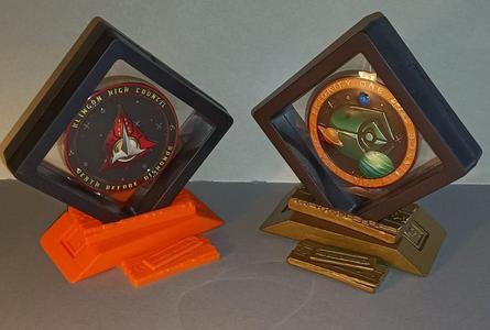 Latinum coin stand base
