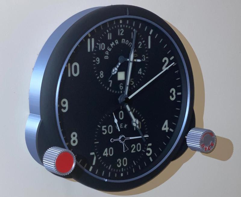 Russian ACzS-1 (АЧС-1)  aviation clock