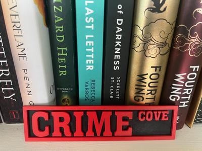 Bookshelf Sign – Crime Cove – Street Sign
