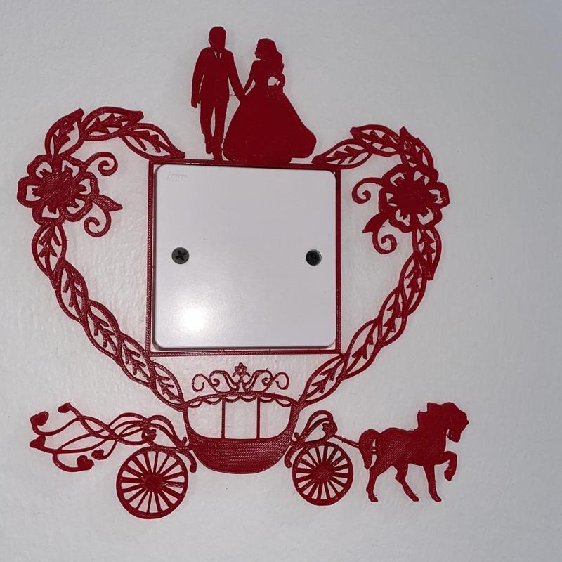 Wall art switch decor 