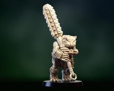 Frogfolk barbarian warrior