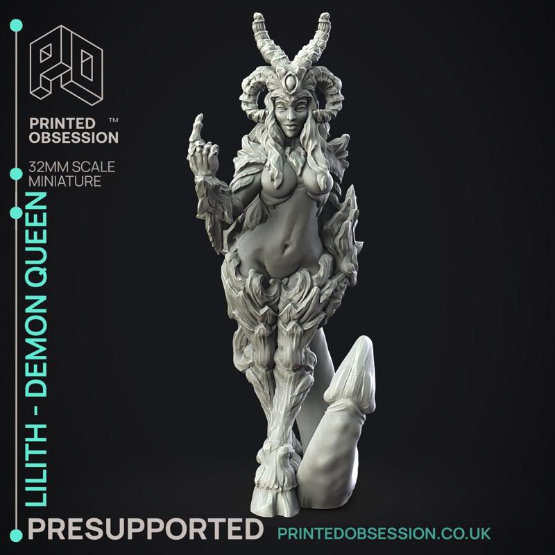 Lilith - Demon Boss - PRESUPPORTED - Hell Hath No Fury - Scale 32mm