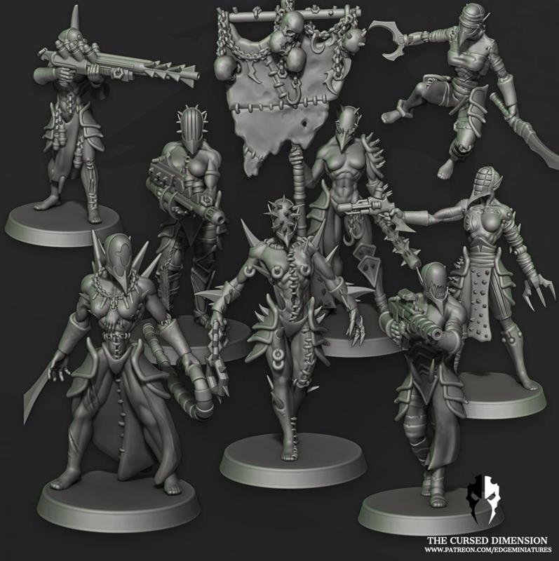Cursed Elves Warrior Squad - 02 - All Female - Cursed Elves