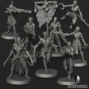 Cursed Elves Warrior Squad - 02 - All Female - Cursed Elves