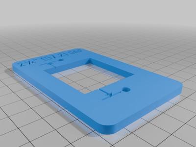 Template for Mounting String Swing Guitar Hanger - CC11 versions only