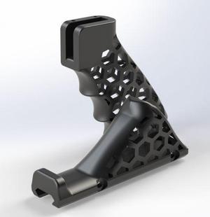 AR-15 Skeleton HexCut Grip Combo