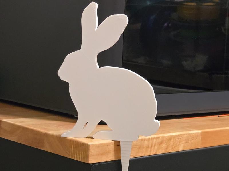 Rabbit garden ornament or target