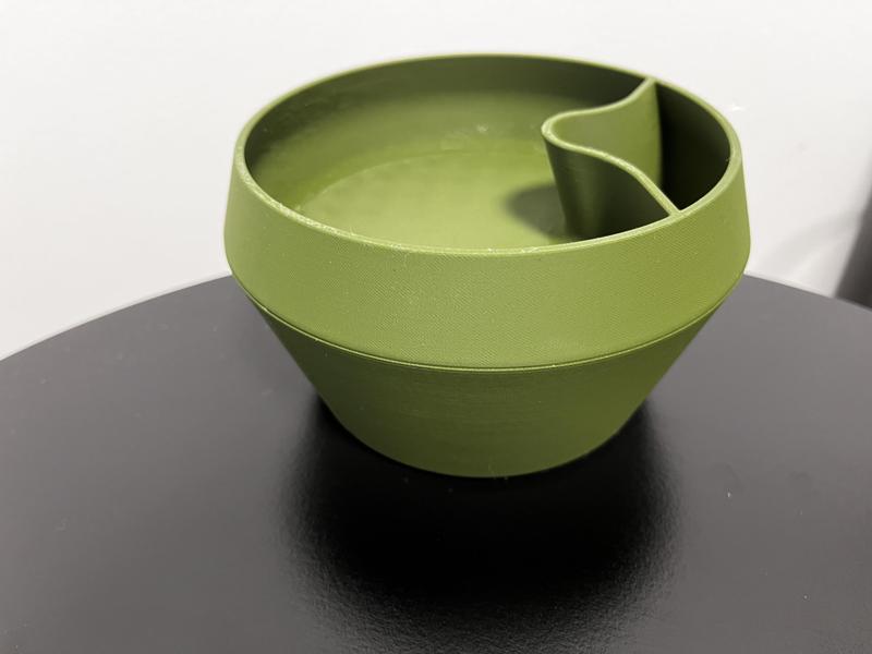 Pistachio bowl without supports