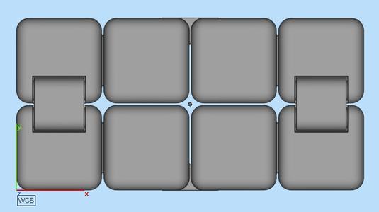 Fidget cube arrondi