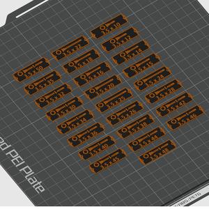 Gridfinity label pack - woodscrews
