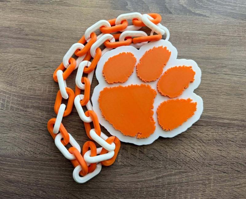 Clemson Tigers Oversized Necklace, Pendant