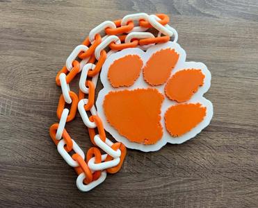Clemson Tigers Oversized Necklace, Pendant