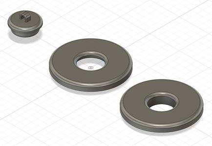 Terrarium Mesh Hole Reinforcement Ring + Plug for Misting Nozzles