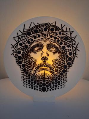 christ decor tea light