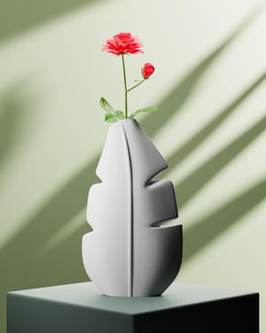Leaf vase | Folia | STL File | Modern Vase