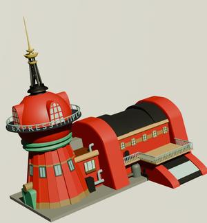 Planet Express Building Futurama