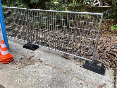 Bauzaun / Hoarding / Fence in Scale 1:14