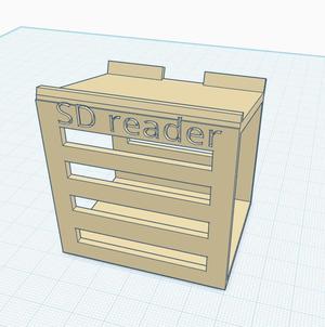 SD card reader stand