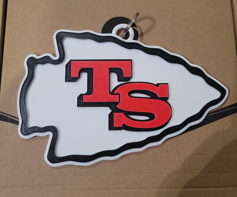 KANSAS CITY CHIEFS TAYLOR SWIFT 3D LOGO180mmseries