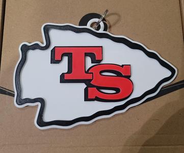 KANSAS CITY CHIEFS TAYLOR SWIFT 3D LOGO180mmseries