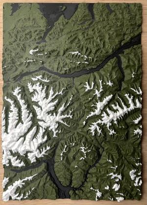Alps Brenner Terrain Map