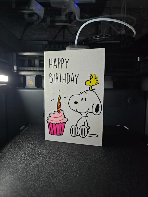Happy Birthday card Snoopy