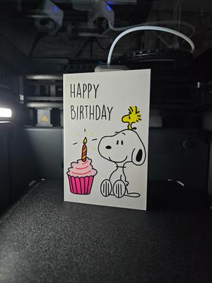 Happy Birthday card Snoopy
