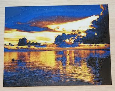 Sunset at the Lake (hueforge)