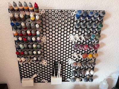 Honeycomb Paint Station