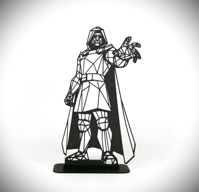 Geometric Low Poly Dr Doom
