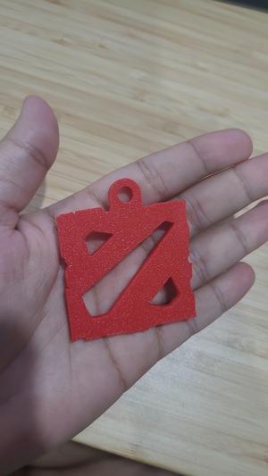 Dota 2 Keychain with center/corner hook